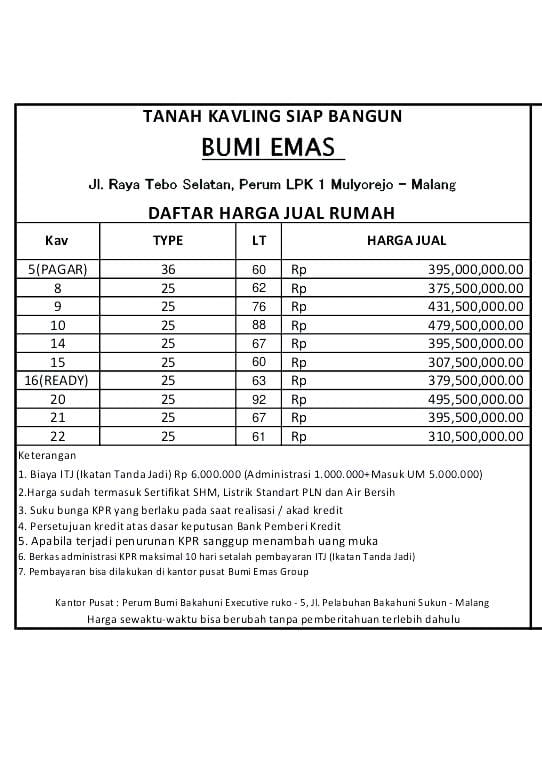 LPK 1 (Bumi Emas Group)